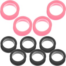 10PCS Silicone Shear Finger Protectors Shear Rings Hairdressing Scissor Rings