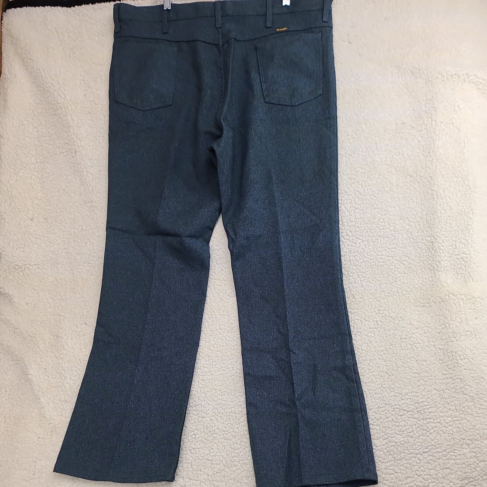 Wrangler Polyester Jeans Mens 42x32 Gray USA Made… - image 7