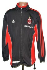 CHAQUETA DE FÚTBOL DE ENTRENAMIENTO AC MILAN ITALY 2000/2002 CAMISETA ADIDAS TALLA M ADULTO