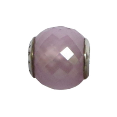 Pandora Petite Facets Pink CZ & Sterling Silver Charm - 791499PCZ