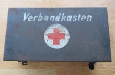 Alter Wehrmacht Verbandkasten / Rotes Kreuz / Im Fundzustand