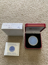 2013 British Virgin Islands 5 Dollars Wildlife Blue Whale Titanium w/Box COA