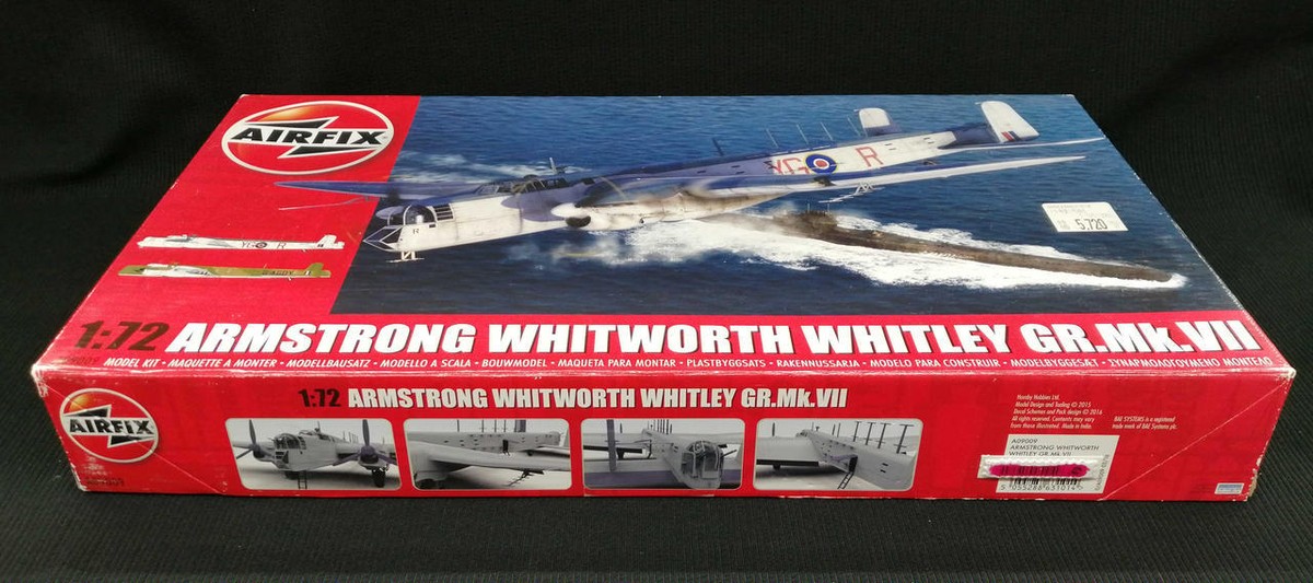 Airfix Armstrong Whitworth Whitley 1/72 Scale Plastic