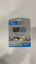 PNY 512GB Turbo Attach  3 USB 3.2 Flash Drive   100MB/s, Silver 512GB,
