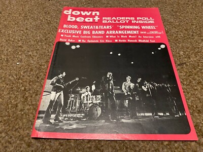 JBF14 DOWN BEAT MAGAZIN COVER PAGE 11X8 BLOOD SWEAT & TEARS 18.9.1969