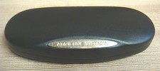ADRIENNE VITTADINI Eye Glasses / Sun Glasses HARD CASE - BLACK w/ SILVER LOGO