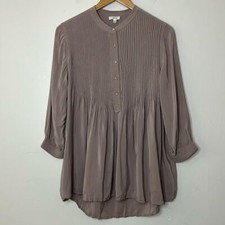 Wilfred Aritzia Pleated Front Tunic in Mauve size XS