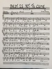 Frank Sinatra - Best Is Yet to Come - Big Band Vocal Chart  5th Trumpet