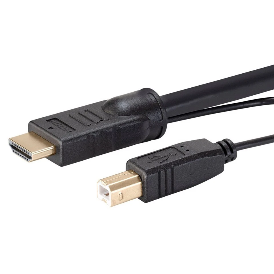 1.5 3 6 10 FT 2-Port HDMI USB KVM Cable Monitor Mouse Keyboard 4K 60Hz HDR 4:4:4 - Image 3 of 4