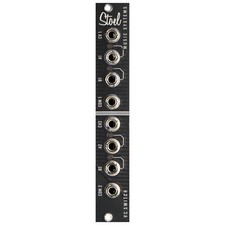 Stoel Music Systems Dual Voltage Controlled Swtich in Dark Mode Eurorack Modular