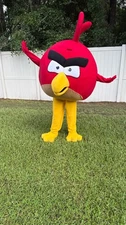 Red Angry bird mascot costume Halloween parties .Used in good condition 
