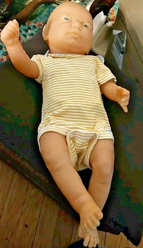 Vintage Anatomically Correct 19" Caucasian Boy Doll