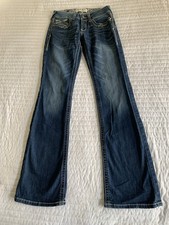 R. E. A. L. Ariat Women  s Denim Jeans, Sz 29, Mid Rise,Boot Cut, 5 Pocket, LOGO