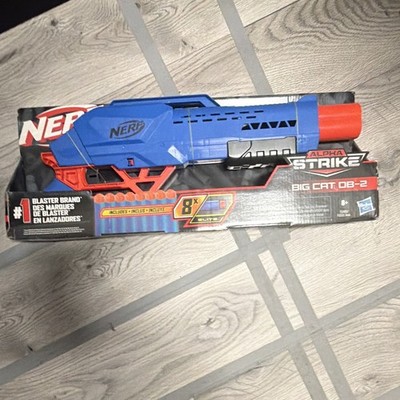 Nerf Alpha Strike Big Cat DB-2, Includes One Nerf Gun and 8 Elite Nerf Bullets