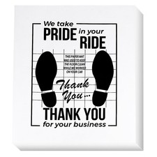 White Car Paper Floor Mats,500Pcs Vehicles Disposable Floor Pads,Temporary Ca...