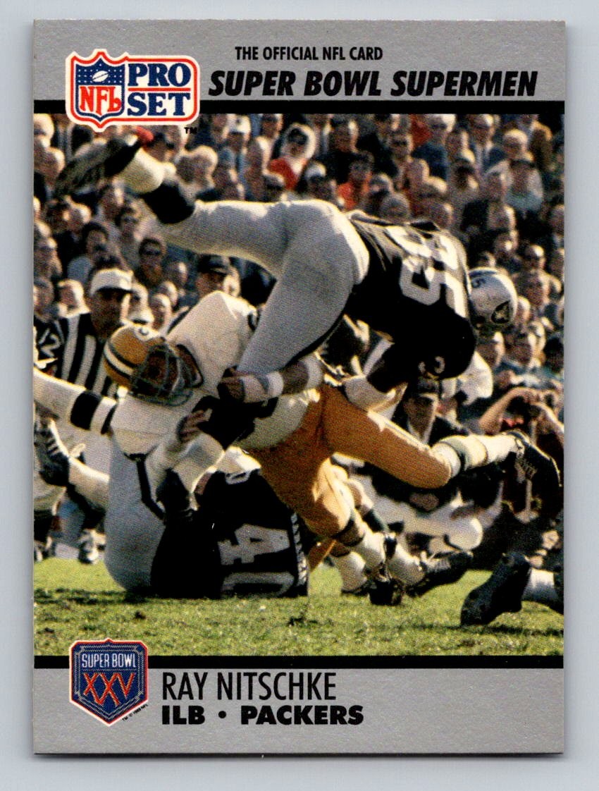 1990-91 Pro Set Super Bowl XXV Silver Anniversary Commemorative #92 Ray Nitschke