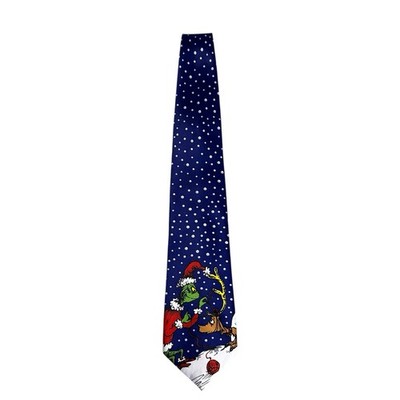 Dr Seuss How The Grinch Stole Christmas Necktie Tie Max Blue Novelty 1997
