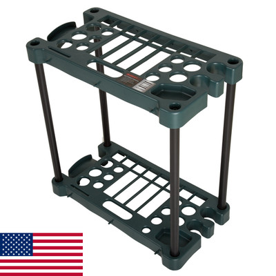 Stalwart Garden Tool Organizer 23-inch Utility Rack Holds 30 Yard Tools Garage