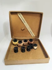 Belding Heminway Sewing Silks Case With Spools  (1930s)