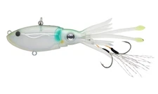 Squidtrex 75mm 3 12oz Holo Ghost Shad Saltwater Fishing Lure with Twin Hooks
