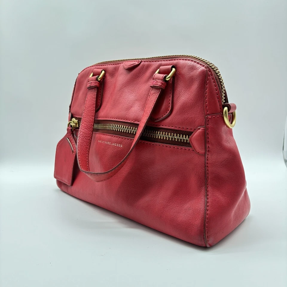 Bolso de mano Marc by Marc Jacobs para mujer rojo mediano de cuero Foto 2 de 4