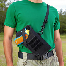 Tactical Pistol Holster Cross Body Shouler Holster Fits Laser/Light Attachment
