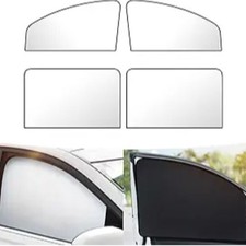 4 PCS Car Side Window Sun Shade, 31.49In x 19.68In x 7.87In Front Window Sun Pro