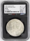 1891-CC Morgan Dollar Top-100 VAM-3 Spitting Eagle NGC MS62
