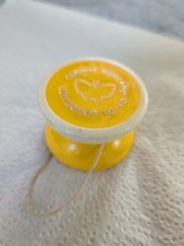 Vintage DUNCAN Plastic Yellow Red And White Butterfly Yo Yo