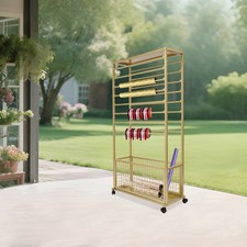 Ribbon Holder Organizer Rack Large Capacity Ribbon Stand Organizer with Wheels
