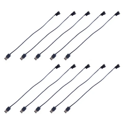 10 PièCes USB à 4 Broches Ventilateur Adaptateur Câbles Ordinateur PC Venti2958 - Photo 1/4
