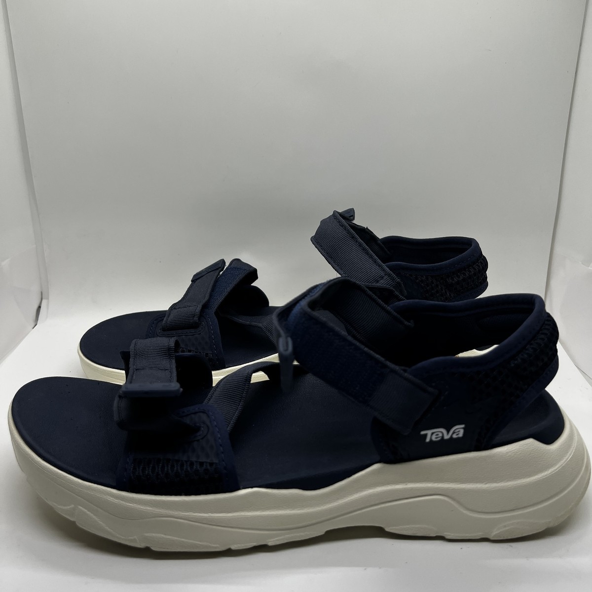 Teva Sandal Shoes Mens Size 9 Navy Blue Maxcomf Hook Loop 