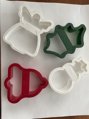 Set of 4 Vintage Fox Run Craftsman Cookie Cutters 4x3.2x1