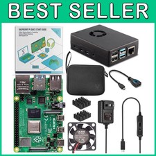 Powerful Raspberry Pi 4 Starter Set with Aluminum Case