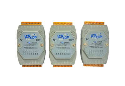 ICP CON M-7055D DATA ACQUISITION MODULE (LOT OF 3)