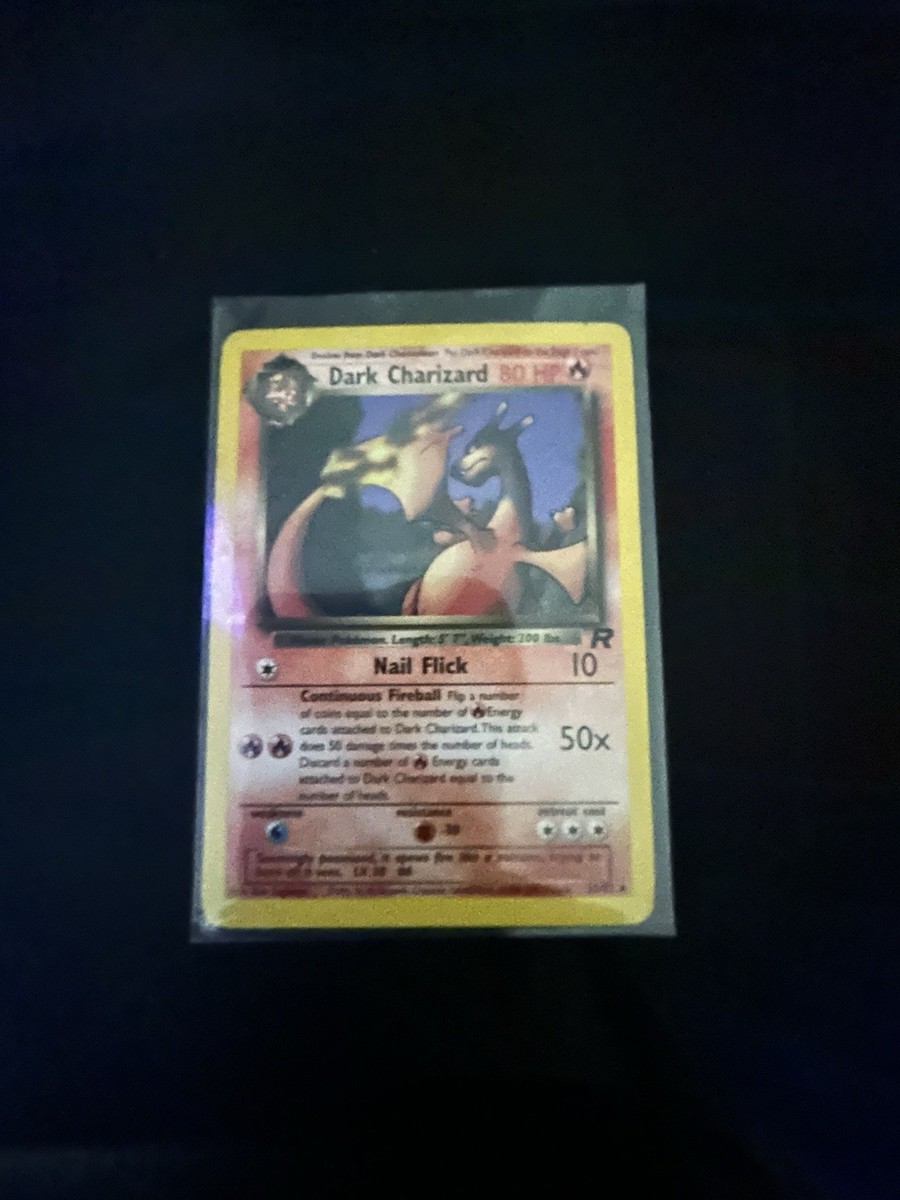 Pokémon Dark Charizard 21/82 Team Rocket 1st Edition Rare 80 HP