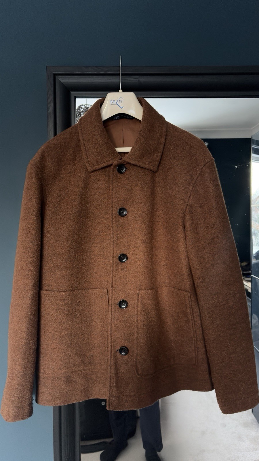 Zara Men's Wool Blend Jacket Medium RRP £90 image 3