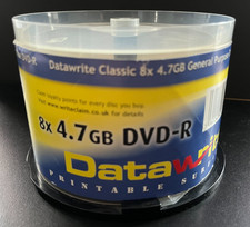 DataWrite Classic DVD-R.  Recordable  4.7GB.  8x.  35 Discs Unmarked & Unused