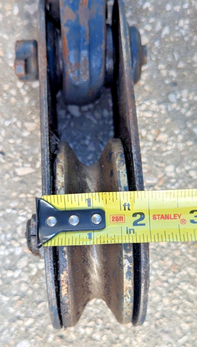 Crosby McKissick 4,5" BB Rollenblock mit Schäkel N-419 3/8"-1/2" Drahtseil 4 Tonnen - Bild 8 von 13