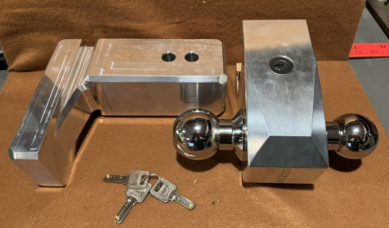 Mzs Adjustable Trailer Hitch - Aluminum Drop Hitch Fits 3 Inch Receive Heavy NEW