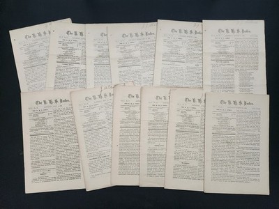 1884 antique KEENE HIGH SCHOOL INDEX nh STUDENT NEWSPAPER 12 issue lot LOCAL ADS