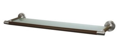 Massivholz Bad Spiegel Regal Hartglas