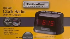 Hamilton Beach Clock Radio with USB Charging Port 