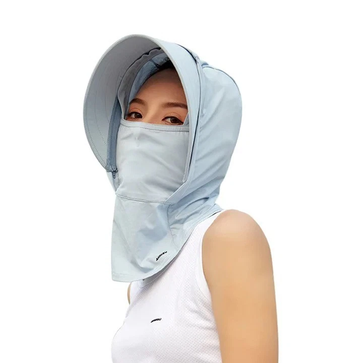 Women’s UPF 50+ Sun Protective Hat Balaclava – Face & Neck Cover, Outdoor Travel