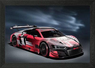 audi r8 lms gt3 gerahmtes Wandbild Poster Leinwanddruck Bild
