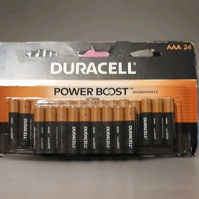 Duracell AAA Alkaline Batteries 24 Pack 1.5V MAR 2037 Expiration