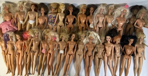 Lot of 30 Vintage Barbie Dolls 90s 2000s Mattel Mixed Dolls As-Is Bundle