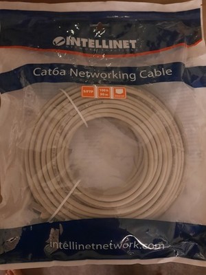 Intellinet Netzwerkkabel Cat6a S/ftp 30m grau