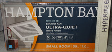 Hampton Bay Bathroom Ultra Quiet 50 CFM Exhaust Ventilation Fan White 1.0 Sone