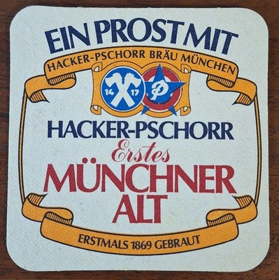 Bierdeckel | Hacker-Pschorr | München | Münchner Alt